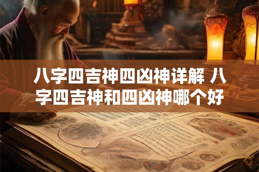 八字四吉神四凶神详解 八字四吉神和四凶神哪个好