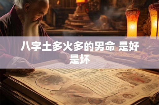 八字土多火多的男命 是好是坏