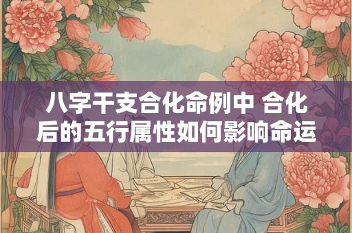 八字干支合化命例中 合化后的五行属性如何影响命运