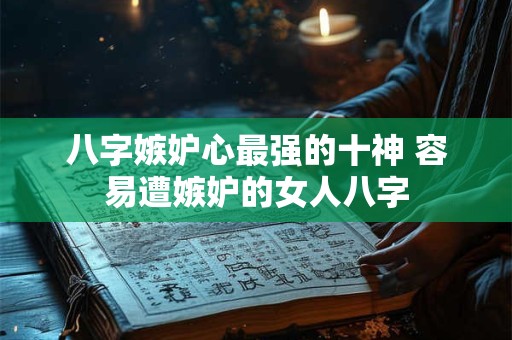 八字嫉妒心最强的十神 容易遭嫉妒的女人八字