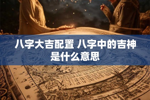 八字大吉配置 八字中的吉神是什么意思