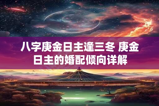 八字庚金日主逢三冬 庚金日主的婚配倾向详解