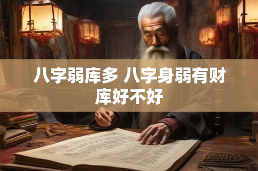 八字弱库多 八字身弱有财库好不好