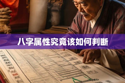 八字属性究竟该如何判断