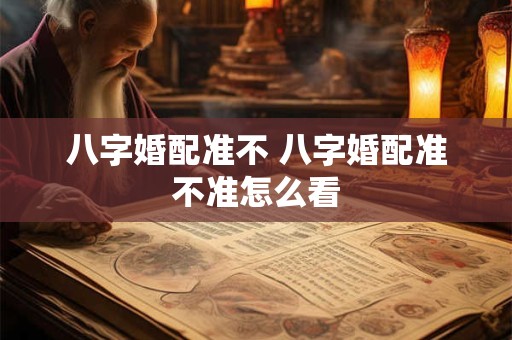 八字婚配准不 八字婚配准不准怎么看