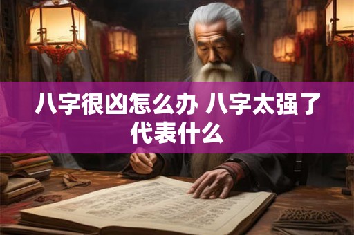 八字很凶怎么办 八字太强了代表什么