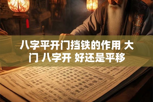 八字平开门挡铁的作用 大门 八字开 好还是平移
