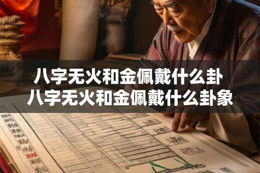 八字无火和金佩戴什么卦 八字无火和金佩戴什么卦象最好