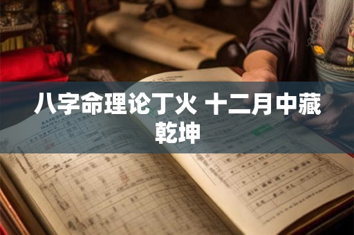 八字命理论丁火 十二月中藏乾坤