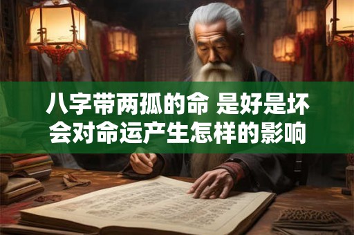 八字带两孤的命 是好是坏会对命运产生怎样的影响