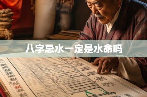 八字忌水一定是水命吗