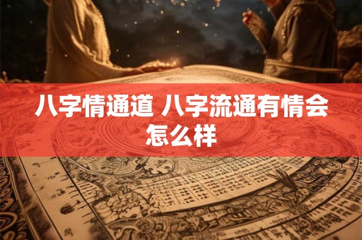 八字情通道 八字流通有情会怎么样