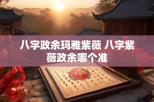 八字政余玛雅紫薇 八字紫薇政余哪个准