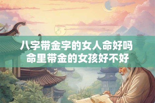 八字带金字的女人命好吗 命里带金的女孩好不好