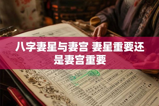 八字妻星与妻宫 妻星重要还是妻宫重要