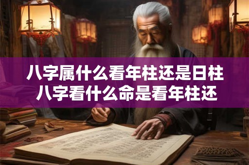八字属什么看年柱还是日柱 八字看什么命是看年柱还是日柱 八字属什么看年柱还是日柱 八字看什么命是看年柱还是日柱