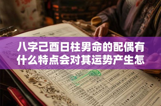 八字己酉日柱男命的配偶有什么特点会对其运势产生怎样的影响