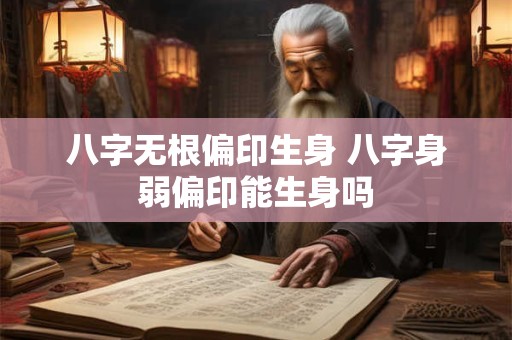八字无根偏印生身 八字身弱偏印能生身吗