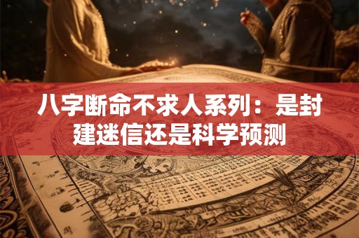 八字断命不求人系列：是封建迷信还是科学预测
