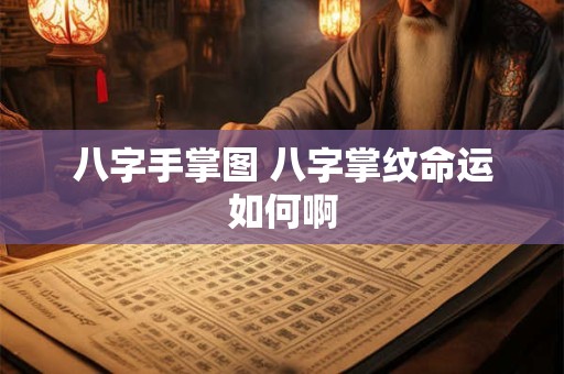 八字手掌图 八字掌纹命运如何啊