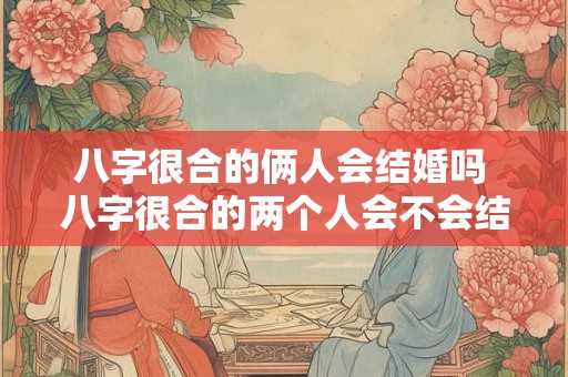 八字很合的俩人会结婚吗 八字很合的两个人会不会结不成婚