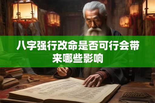 八字强行改命是否可行会带来哪些影响