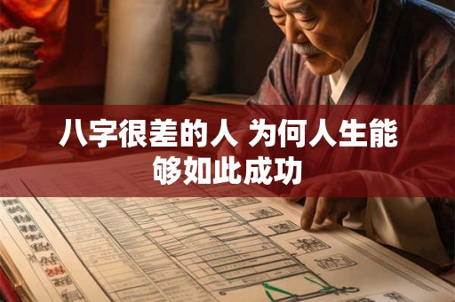 八字很差的人 为何人生能够如此成功