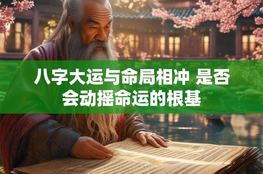 八字大运与命局相冲 是否会动摇命运的根基