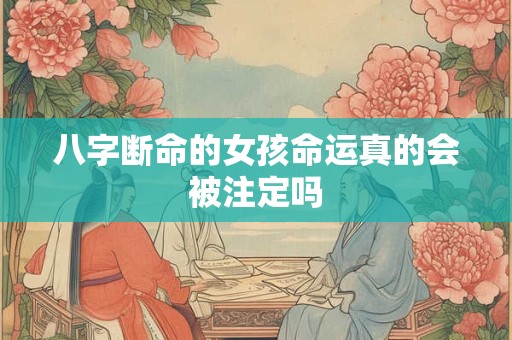 八字断命的女孩命运真的会被注定吗