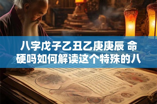 八字戊子乙丑乙庚庚辰 命硬吗如何解读这个特殊的八字组合