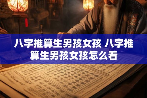 八字推算生男孩女孩 八字推算生男孩女孩怎么看