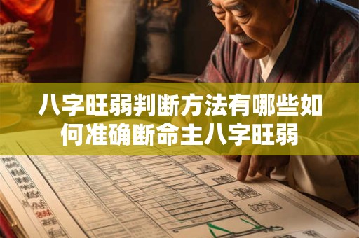 八字旺弱判断方法有哪些如何准确断命主八字旺弱