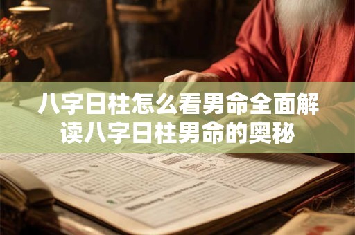 八字日柱怎么看男命全面解读八字日柱男命的奥秘