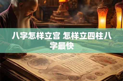 八字怎样立宫 怎样立四柱八字最快