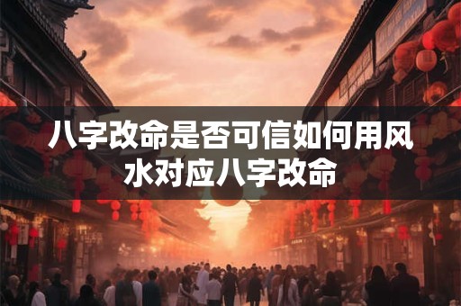 详细阅读:八字改命是否可信如何用风水对应八字改命 八字改命是否可信如何用风水对应八字改命