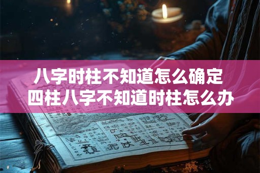 八字时柱不知道怎么确定 四柱八字不知道时柱怎么办