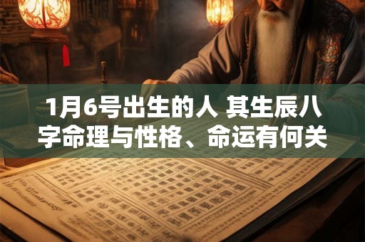 1月6号出生的人 其生辰八字命理与性格、命运有何关联