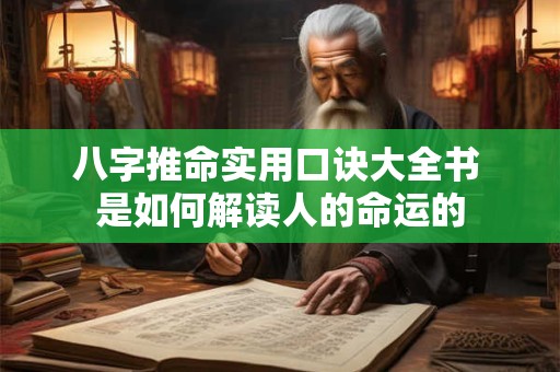 八字推命实用口诀大全书 是如何解读人的命运的 八字推命实用口诀大全书 是如何解读人的命运的