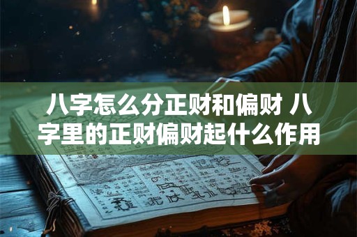 八字怎么分正财和偏财 八字里的正财偏财起什么作用