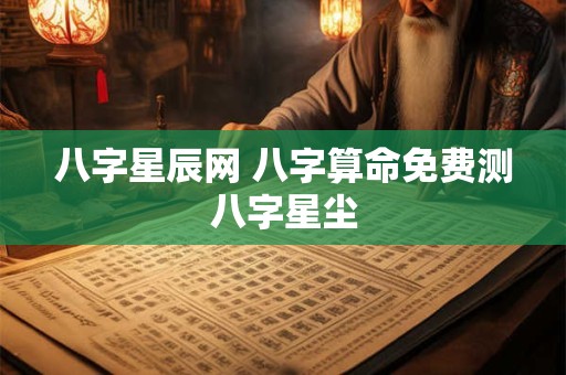 八字星辰网 八字算命免费测八字星尘