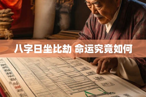 八字日坐比劫 命运究竟如何