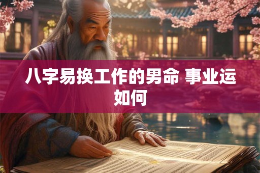 八字易换工作的男命 事业运如何