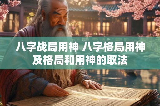 八字战局用神 八字格局用神及格局和用神的取法 八字战局用神 八字格局用神及格局和用神的取法