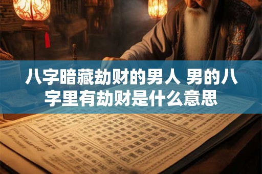 八字暗藏劫财的男人 男的八字里有劫财是什么意思