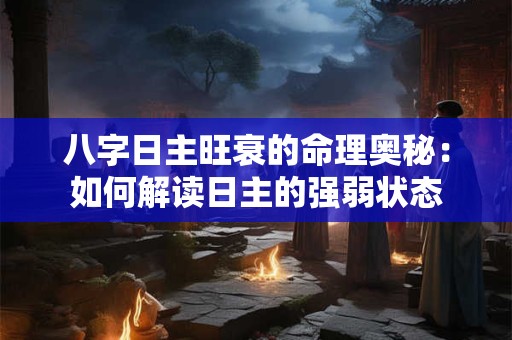 详细阅读:八字日主旺衰的命理奥秘:如何解读日主的强弱状态 八字日主旺衰的命理奥秘:如何解读日主的强弱状态