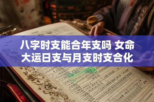 八字时支能合年支吗 女命大运日支与月支时支合化