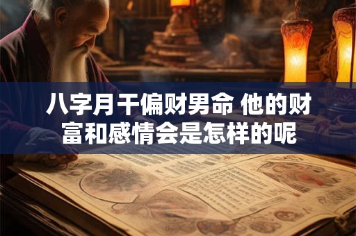 八字月干偏财男命 他的财富和感情会是怎样的呢