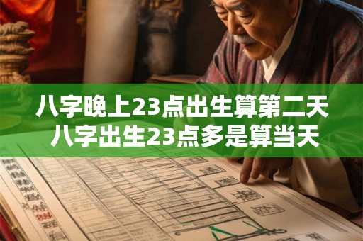 八字晚上23点出生算第二天 八字出生23点多是算当天还是第二天