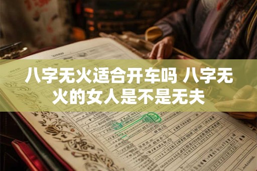 八字无火适合开车吗 八字无火的女人是不是无夫