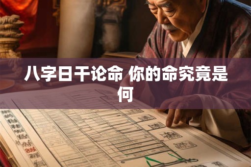 八字日干论命 你的命究竟是何